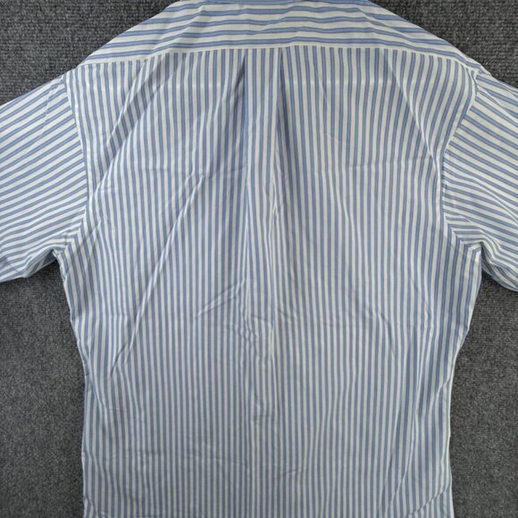 Brooks Brothers Non Iron Button Up Long Sleeve Men Classic 16.5 33 Striped Blue - Picture 13 of 15
